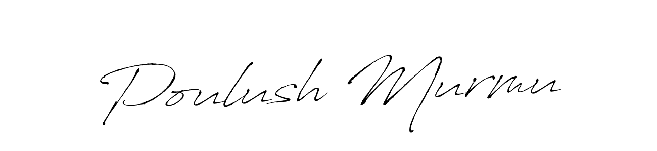 This is the best signature style for the Poulush Murmu name. Also you like these signature font (Antro_Vectra). Mix name signature. Poulush Murmu signature style 6 images and pictures png