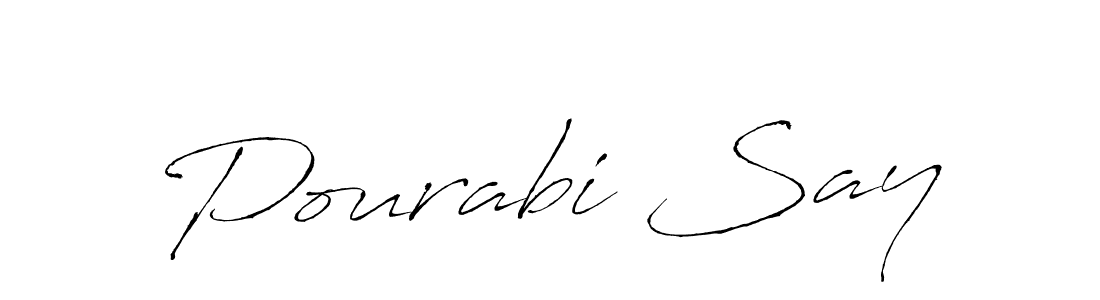 Create a beautiful signature design for name Pourabi Say. With this signature (Antro_Vectra) fonts, you can make a handwritten signature for free. Pourabi Say signature style 6 images and pictures png