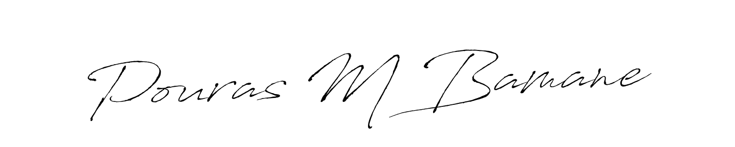 Design your own signature with our free online signature maker. With this signature software, you can create a handwritten (Antro_Vectra) signature for name Pouras M Bamane. Pouras M Bamane signature style 6 images and pictures png