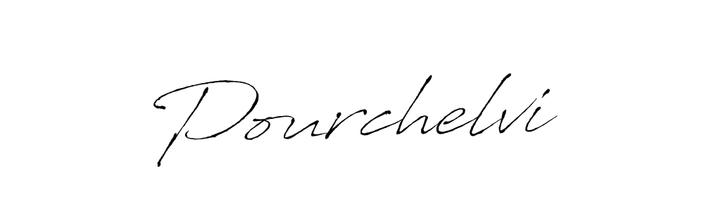 You should practise on your own different ways (Antro_Vectra) to write your name (Pourchelvi) in signature. don't let someone else do it for you. Pourchelvi signature style 6 images and pictures png