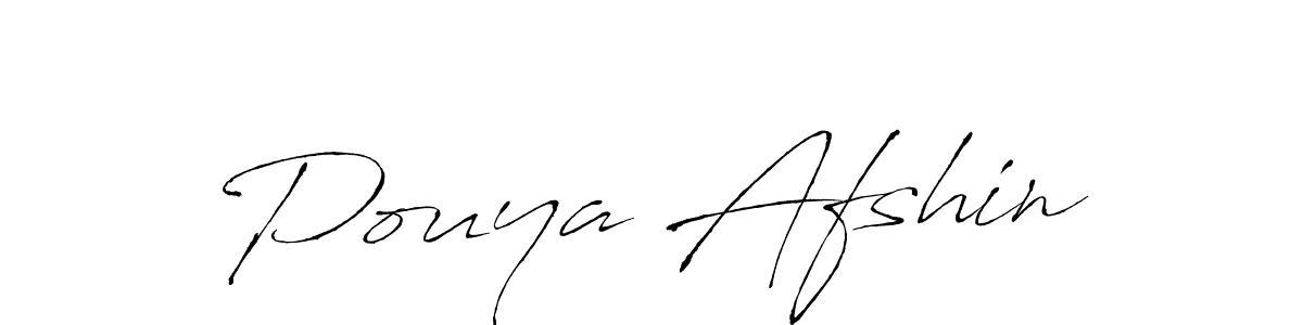 Create a beautiful signature design for name Pouya Afshin. With this signature (Antro_Vectra) fonts, you can make a handwritten signature for free. Pouya Afshin signature style 6 images and pictures png