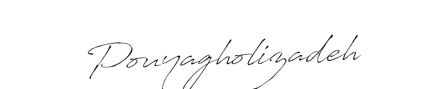 Create a beautiful signature design for name Pouyagholizadeh. With this signature (Antro_Vectra) fonts, you can make a handwritten signature for free. Pouyagholizadeh signature style 6 images and pictures png