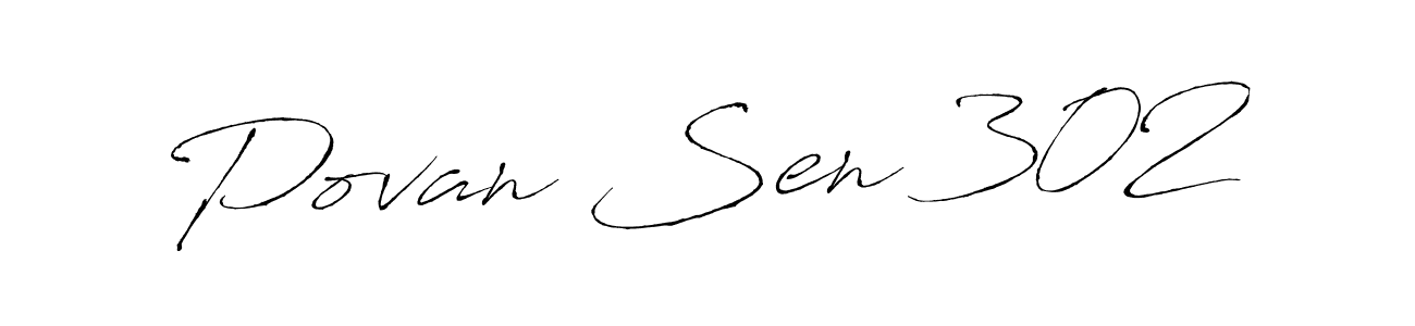 How to make Povan Sen 302 signature? Antro_Vectra is a professional autograph style. Create handwritten signature for Povan Sen 302 name. Povan Sen 302 signature style 6 images and pictures png