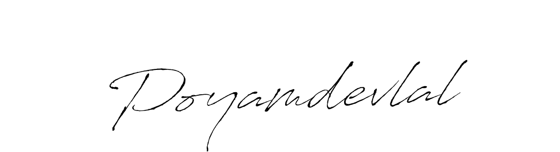 Make a beautiful signature design for name Poyamdevlal. With this signature (Antro_Vectra) style, you can create a handwritten signature for free. Poyamdevlal signature style 6 images and pictures png