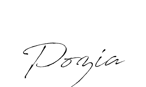 How to make Pozia signature? Antro_Vectra is a professional autograph style. Create handwritten signature for Pozia name. Pozia signature style 6 images and pictures png