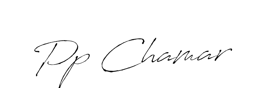 Make a beautiful signature design for name Pp Chamar. With this signature (Antro_Vectra) style, you can create a handwritten signature for free. Pp Chamar signature style 6 images and pictures png