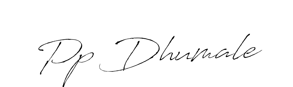 Also we have Pp Dhumale name is the best signature style. Create professional handwritten signature collection using Antro_Vectra autograph style. Pp Dhumale signature style 6 images and pictures png