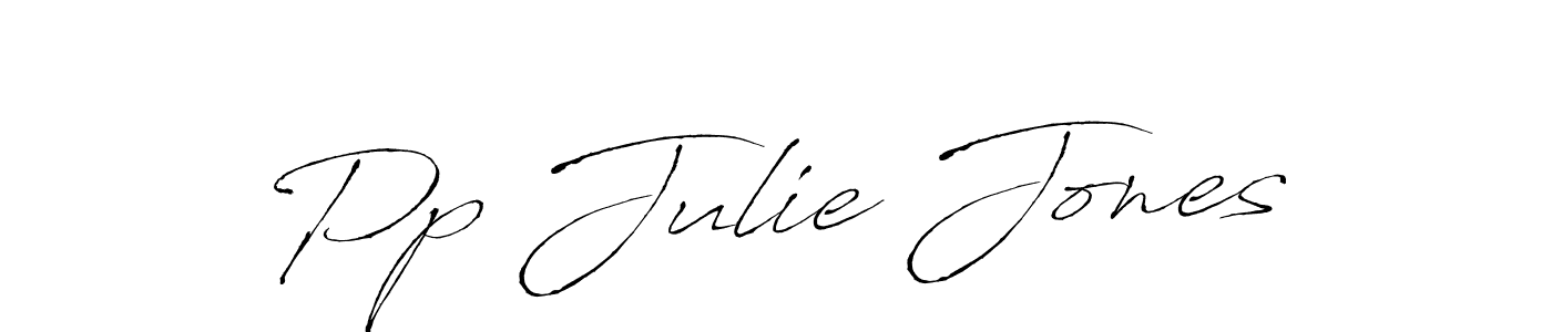 Create a beautiful signature design for name Pp Julie Jones. With this signature (Antro_Vectra) fonts, you can make a handwritten signature for free. Pp Julie Jones signature style 6 images and pictures png