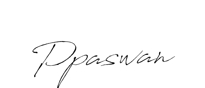 Make a beautiful signature design for name Ppaswan. With this signature (Antro_Vectra) style, you can create a handwritten signature for free. Ppaswan signature style 6 images and pictures png