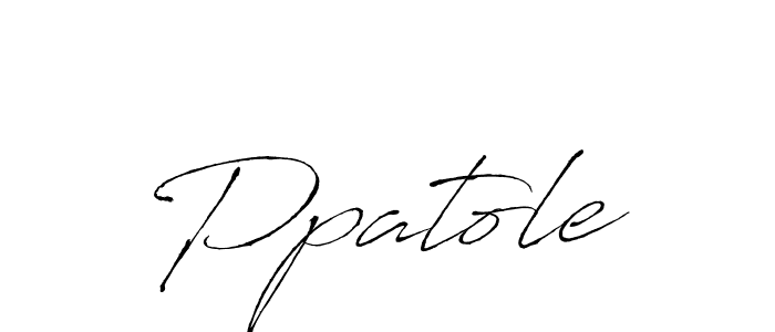 Use a signature maker to create a handwritten signature online. With this signature software, you can design (Antro_Vectra) your own signature for name Ppatole. Ppatole signature style 6 images and pictures png