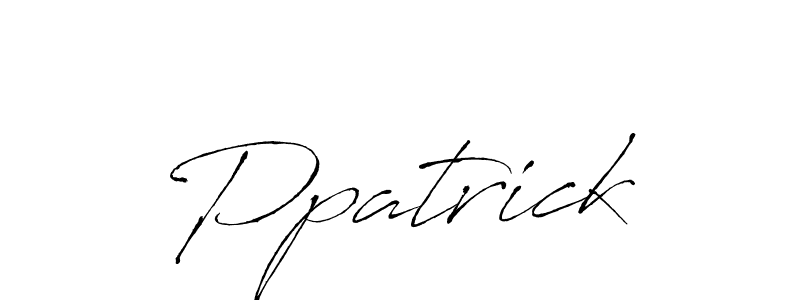 Make a beautiful signature design for name Ppatrick. With this signature (Antro_Vectra) style, you can create a handwritten signature for free. Ppatrick signature style 6 images and pictures png