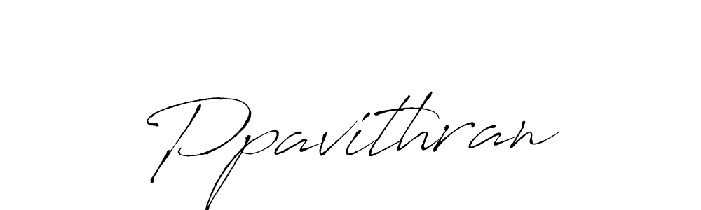 Make a beautiful signature design for name Ppavithran. With this signature (Antro_Vectra) style, you can create a handwritten signature for free. Ppavithran signature style 6 images and pictures png