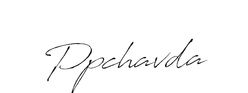 Make a beautiful signature design for name Ppchavda. With this signature (Antro_Vectra) style, you can create a handwritten signature for free. Ppchavda signature style 6 images and pictures png