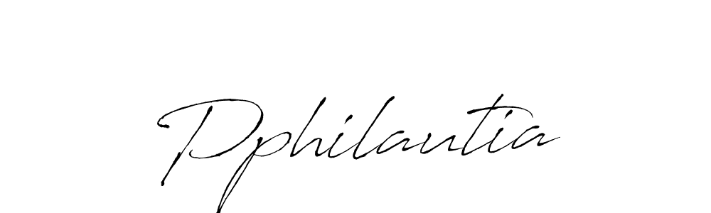 How to make Pphilautia signature? Antro_Vectra is a professional autograph style. Create handwritten signature for Pphilautia name. Pphilautia signature style 6 images and pictures png