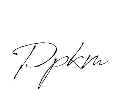 Make a beautiful signature design for name Ppkm. With this signature (Antro_Vectra) style, you can create a handwritten signature for free. Ppkm signature style 6 images and pictures png