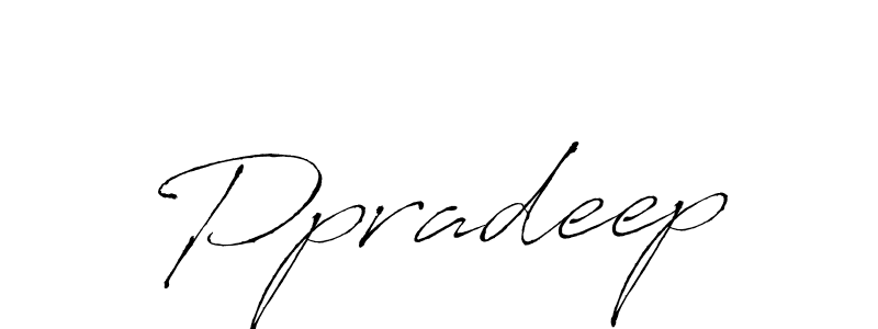 Design your own signature with our free online signature maker. With this signature software, you can create a handwritten (Antro_Vectra) signature for name Ppradeep. Ppradeep signature style 6 images and pictures png