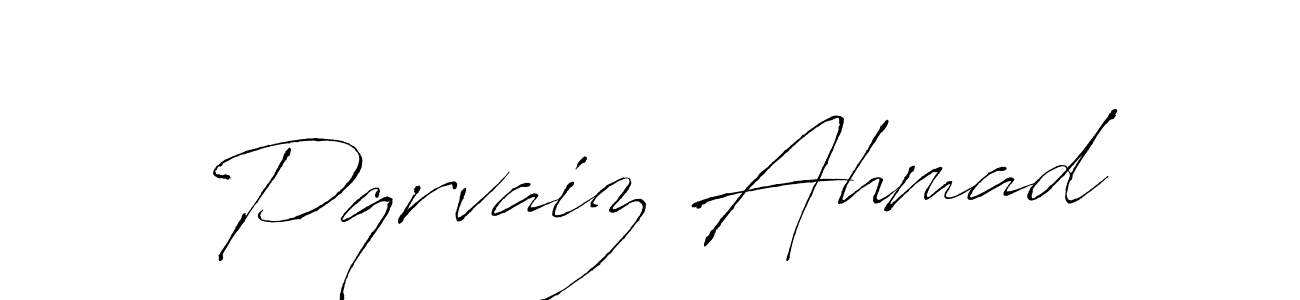 This is the best signature style for the Pqrvaiz Ahmad name. Also you like these signature font (Antro_Vectra). Mix name signature. Pqrvaiz Ahmad signature style 6 images and pictures png