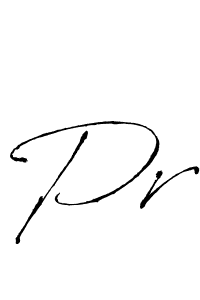 Design your own signature with our free online signature maker. With this signature software, you can create a handwritten (Antro_Vectra) signature for name Pr. Pr signature style 6 images and pictures png