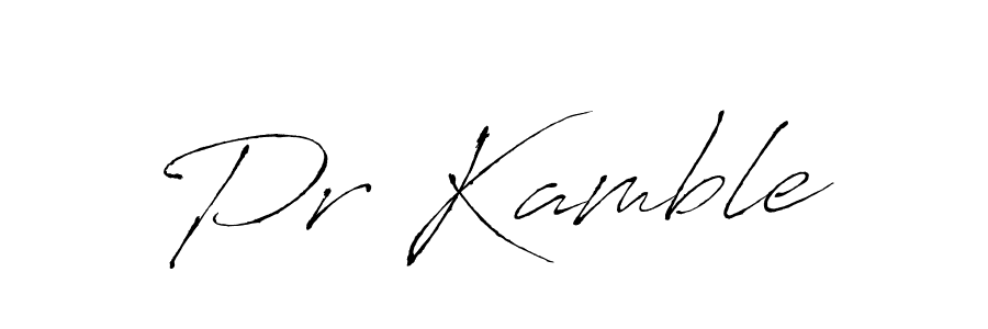 Make a beautiful signature design for name Pr Kamble. With this signature (Antro_Vectra) style, you can create a handwritten signature for free. Pr Kamble signature style 6 images and pictures png