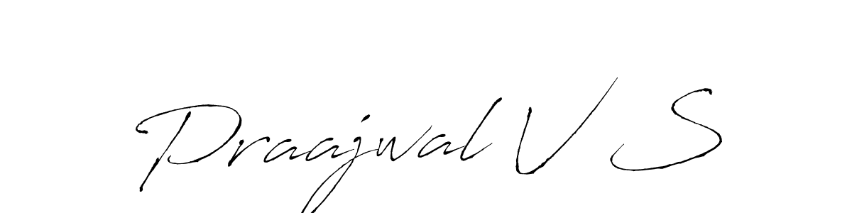 Also You can easily find your signature by using the search form. We will create Praajwal V S name handwritten signature images for you free of cost using Antro_Vectra sign style. Praajwal V S signature style 6 images and pictures png