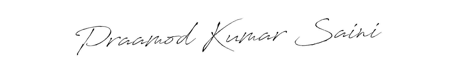 How to make Praamod Kumar Saini signature? Antro_Vectra is a professional autograph style. Create handwritten signature for Praamod Kumar Saini name. Praamod Kumar Saini signature style 6 images and pictures png