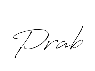 You should practise on your own different ways (Antro_Vectra) to write your name (Prab) in signature. don't let someone else do it for you. Prab signature style 6 images and pictures png