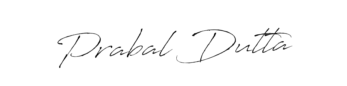 Make a beautiful signature design for name Prabal Dutta. With this signature (Antro_Vectra) style, you can create a handwritten signature for free. Prabal Dutta signature style 6 images and pictures png