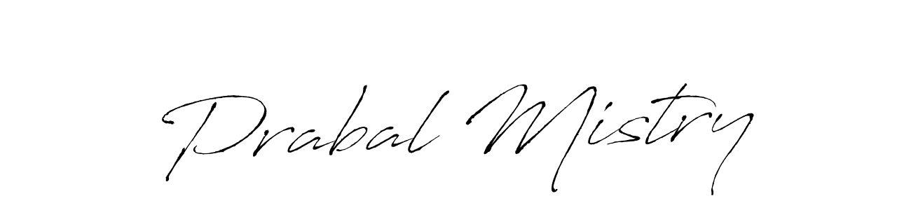 Prabal Mistry stylish signature style. Best Handwritten Sign (Antro_Vectra) for my name. Handwritten Signature Collection Ideas for my name Prabal Mistry. Prabal Mistry signature style 6 images and pictures png