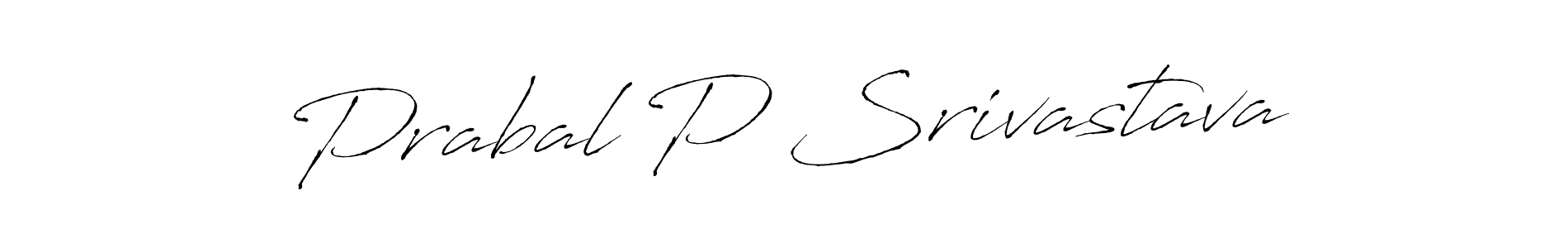 Use a signature maker to create a handwritten signature online. With this signature software, you can design (Antro_Vectra) your own signature for name Prabal P Srivastava. Prabal P Srivastava signature style 6 images and pictures png