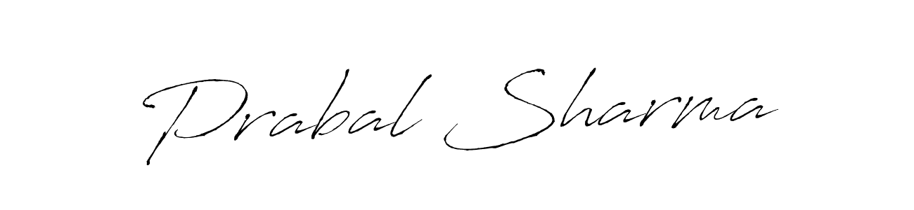 Create a beautiful signature design for name Prabal Sharma. With this signature (Antro_Vectra) fonts, you can make a handwritten signature for free. Prabal Sharma signature style 6 images and pictures png