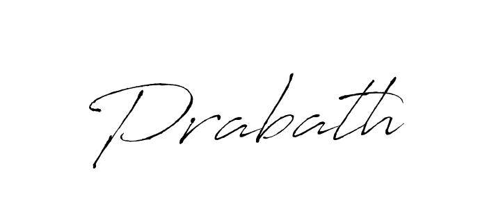 Make a beautiful signature design for name Prabath. With this signature (Antro_Vectra) style, you can create a handwritten signature for free. Prabath signature style 6 images and pictures png