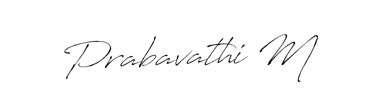 Use a signature maker to create a handwritten signature online. With this signature software, you can design (Antro_Vectra) your own signature for name Prabavathi M. Prabavathi M signature style 6 images and pictures png