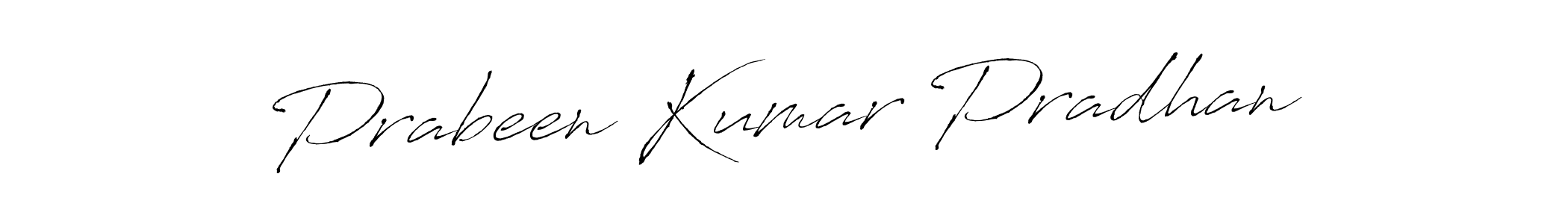 Create a beautiful signature design for name Prabeen Kumar Pradhan. With this signature (Antro_Vectra) fonts, you can make a handwritten signature for free. Prabeen Kumar Pradhan signature style 6 images and pictures png