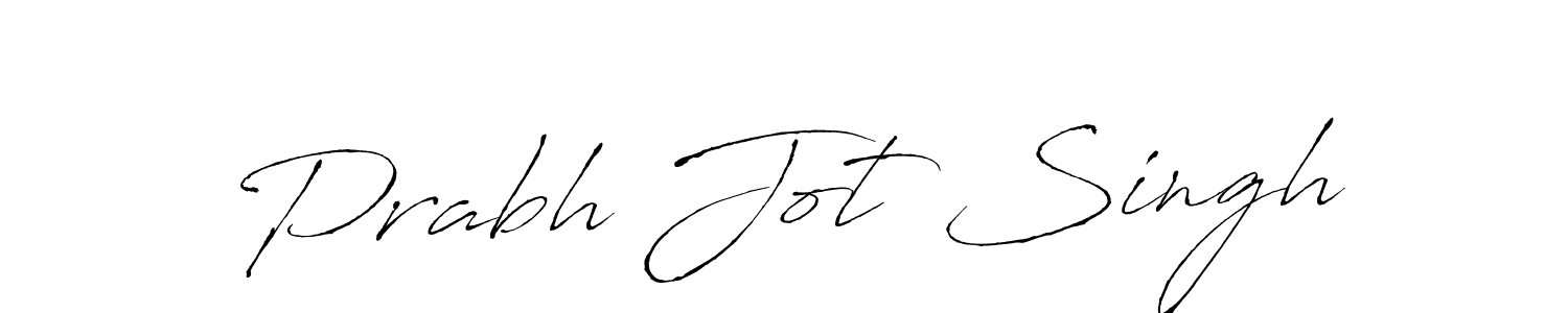 How to make Prabh Jot Singh name signature. Use Antro_Vectra style for creating short signs online. This is the latest handwritten sign. Prabh Jot Singh signature style 6 images and pictures png