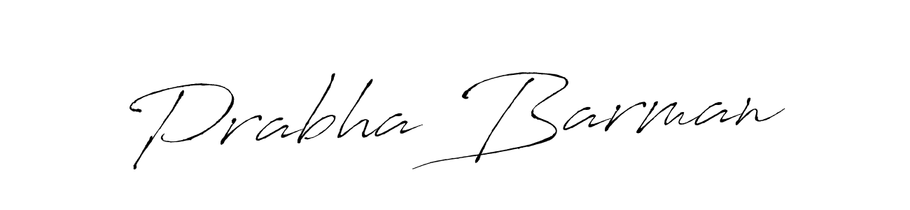 How to make Prabha Barman name signature. Use Antro_Vectra style for creating short signs online. This is the latest handwritten sign. Prabha Barman signature style 6 images and pictures png