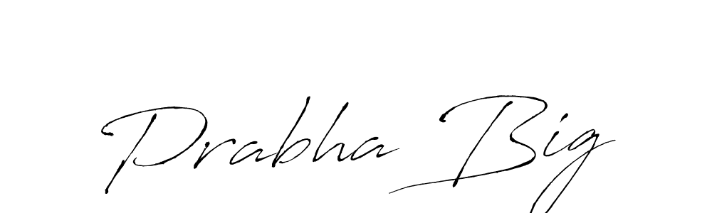 Make a beautiful signature design for name Prabha Big. Use this online signature maker to create a handwritten signature for free. Prabha Big signature style 6 images and pictures png