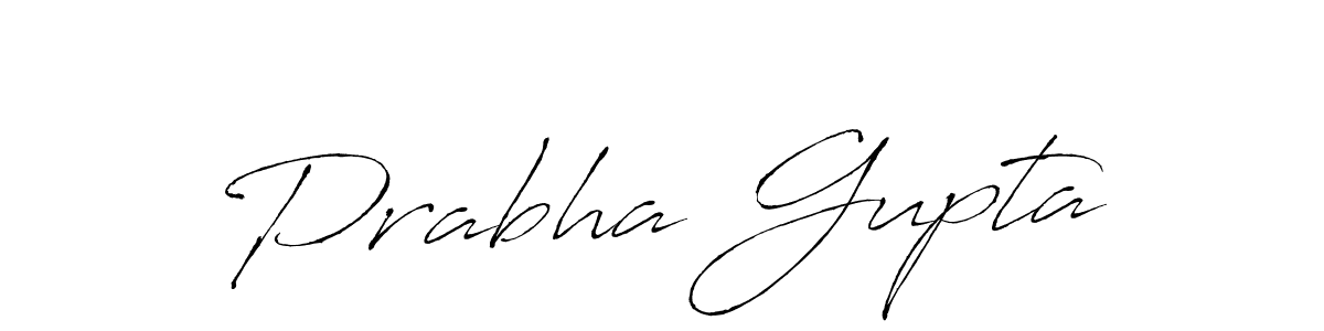 Prabha Gupta stylish signature style. Best Handwritten Sign (Antro_Vectra) for my name. Handwritten Signature Collection Ideas for my name Prabha Gupta. Prabha Gupta signature style 6 images and pictures png