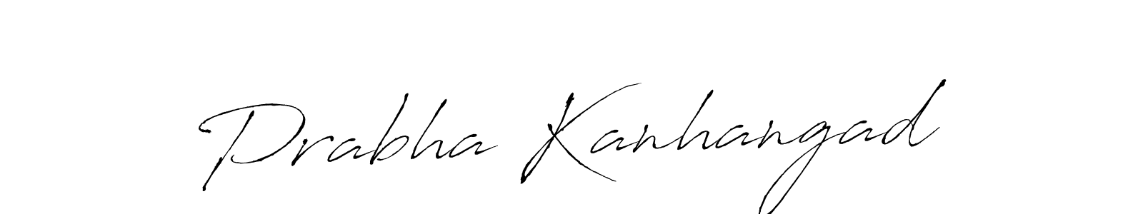 The best way (Antro_Vectra) to make a short signature is to pick only two or three words in your name. The name Prabha Kanhangad include a total of six letters. For converting this name. Prabha Kanhangad signature style 6 images and pictures png