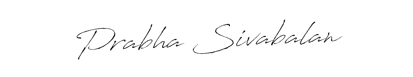 Use a signature maker to create a handwritten signature online. With this signature software, you can design (Antro_Vectra) your own signature for name Prabha Sivabalan. Prabha Sivabalan signature style 6 images and pictures png