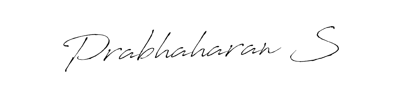 Make a beautiful signature design for name Prabhaharan S. With this signature (Antro_Vectra) style, you can create a handwritten signature for free. Prabhaharan S signature style 6 images and pictures png