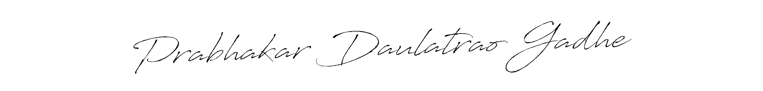 You should practise on your own different ways (Antro_Vectra) to write your name (Prabhakar Daulatrao Gadhe) in signature. don't let someone else do it for you. Prabhakar Daulatrao Gadhe signature style 6 images and pictures png