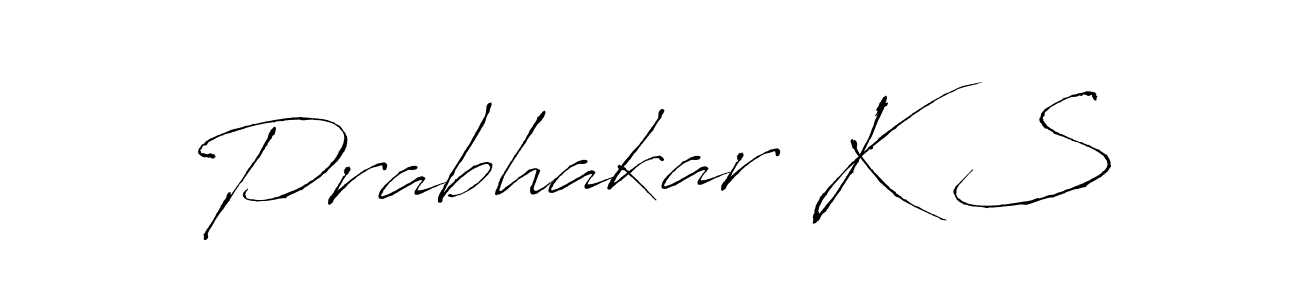 Similarly Antro_Vectra is the best handwritten signature design. Signature creator online .You can use it as an online autograph creator for name Prabhakar K S. Prabhakar K S signature style 6 images and pictures png