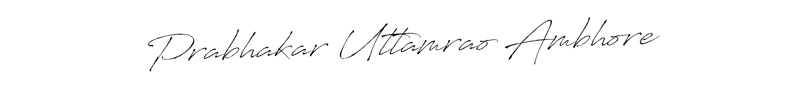 The best way (Antro_Vectra) to make a short signature is to pick only two or three words in your name. The name Prabhakar Uttamrao Ambhore include a total of six letters. For converting this name. Prabhakar Uttamrao Ambhore signature style 6 images and pictures png