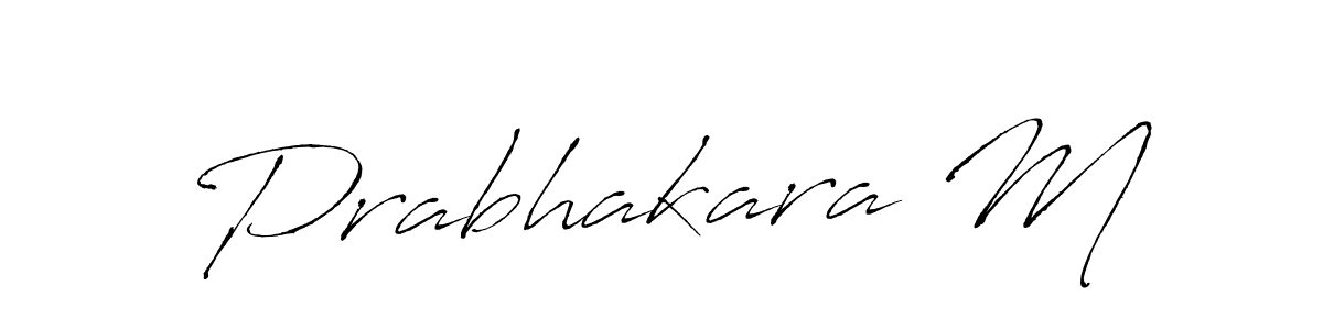 Design your own signature with our free online signature maker. With this signature software, you can create a handwritten (Antro_Vectra) signature for name Prabhakara M. Prabhakara M signature style 6 images and pictures png