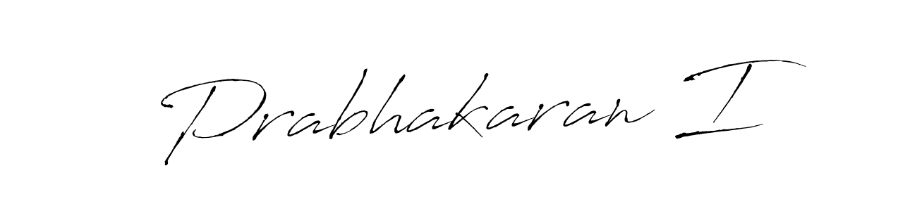 Create a beautiful signature design for name Prabhakaran I. With this signature (Antro_Vectra) fonts, you can make a handwritten signature for free. Prabhakaran I signature style 6 images and pictures png