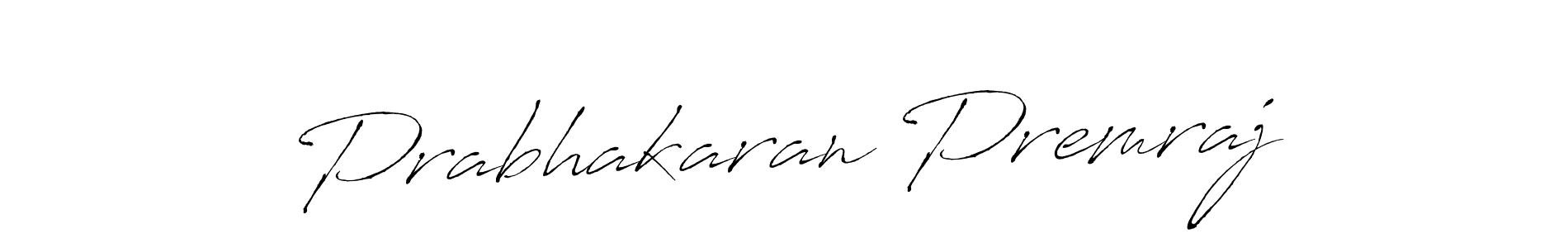 Make a beautiful signature design for name Prabhakaran Premraj. With this signature (Antro_Vectra) style, you can create a handwritten signature for free. Prabhakaran Premraj signature style 6 images and pictures png
