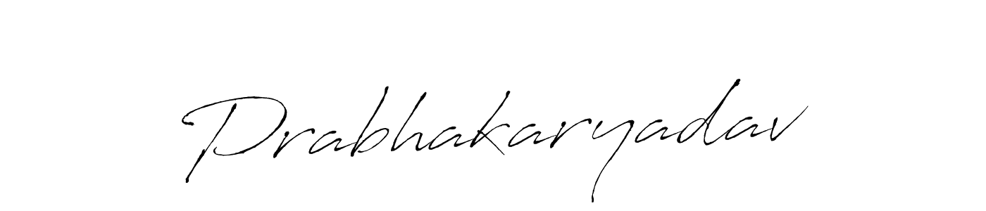 Make a beautiful signature design for name Prabhakaryadav. With this signature (Antro_Vectra) style, you can create a handwritten signature for free. Prabhakaryadav signature style 6 images and pictures png