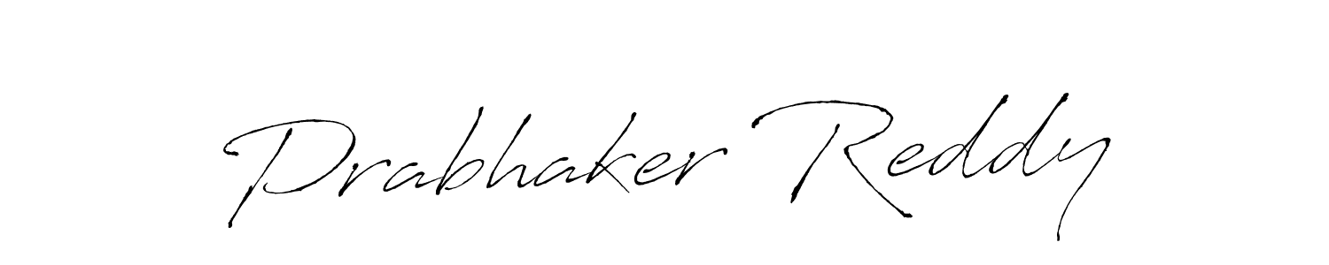 Make a beautiful signature design for name Prabhaker Reddy. With this signature (Antro_Vectra) style, you can create a handwritten signature for free. Prabhaker Reddy signature style 6 images and pictures png