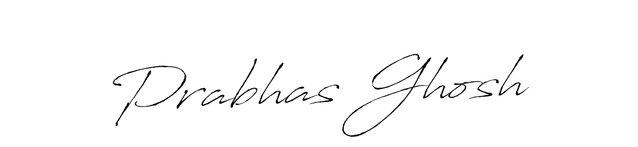 Make a beautiful signature design for name Prabhas Ghosh. With this signature (Antro_Vectra) style, you can create a handwritten signature for free. Prabhas Ghosh signature style 6 images and pictures png
