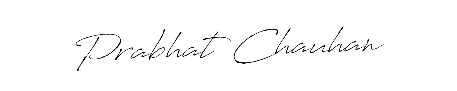 Prabhat Chauhan stylish signature style. Best Handwritten Sign (Antro_Vectra) for my name. Handwritten Signature Collection Ideas for my name Prabhat Chauhan. Prabhat Chauhan signature style 6 images and pictures png